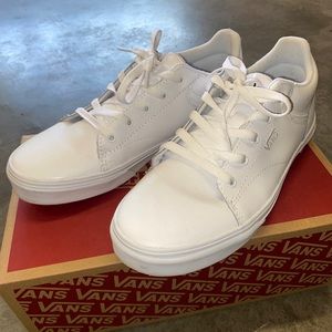 VANS seldon white leather shoes